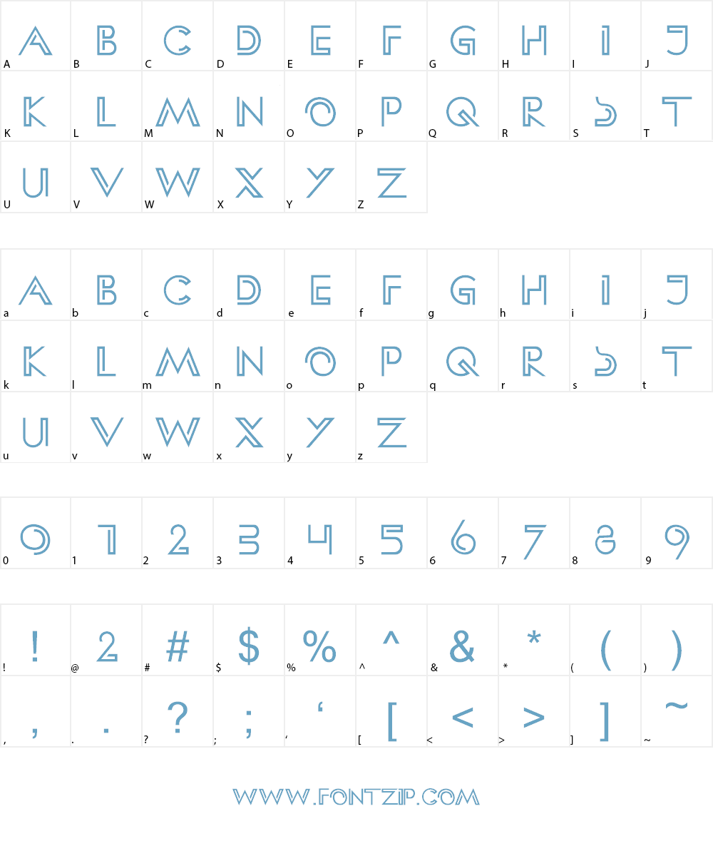 HFF Clip Hanger Font Character